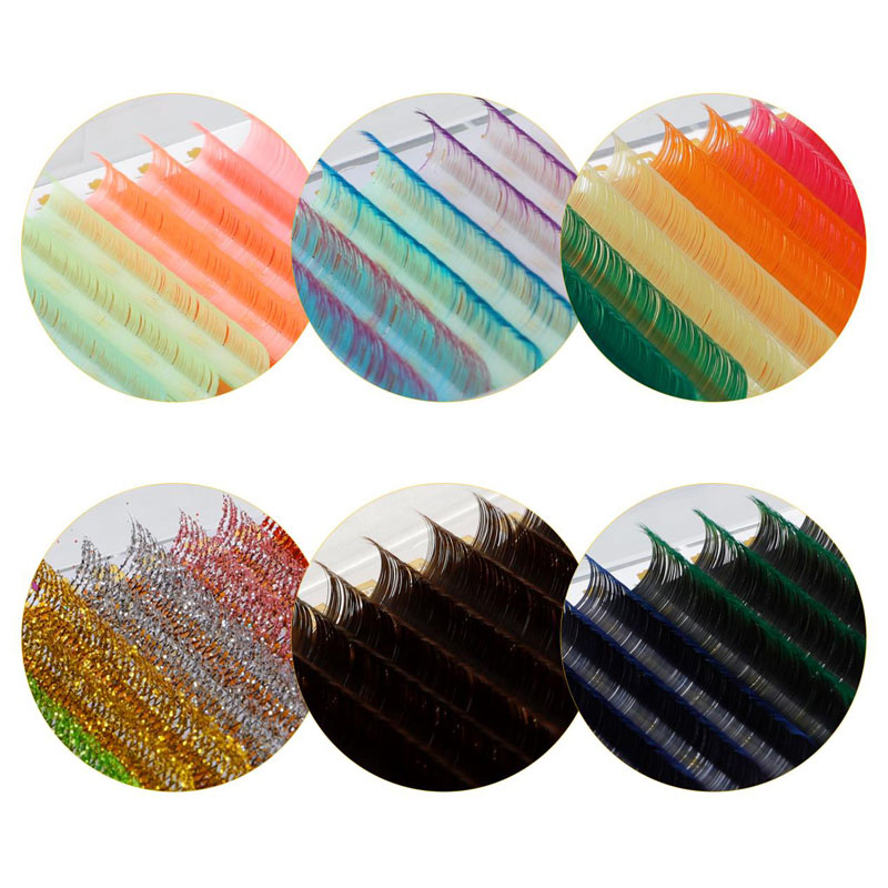 Kleurvolle wimpersverlengings